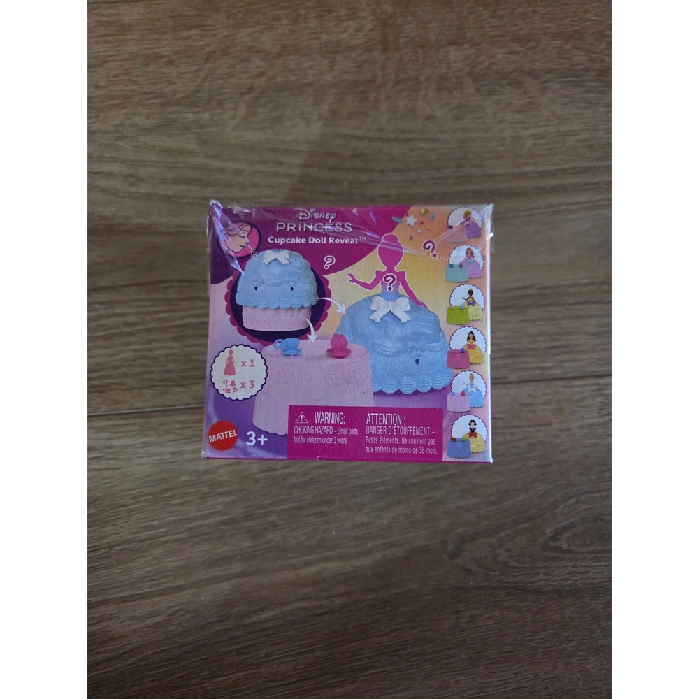 Disney Princess Cupcake Doll Reveal Mattel JFG78 Blind Box Surprise Toy New
